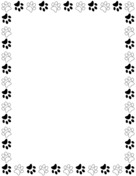 Рамка из кошачьих лапок