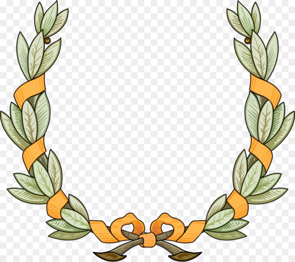 Рамка с лавровыми листьями