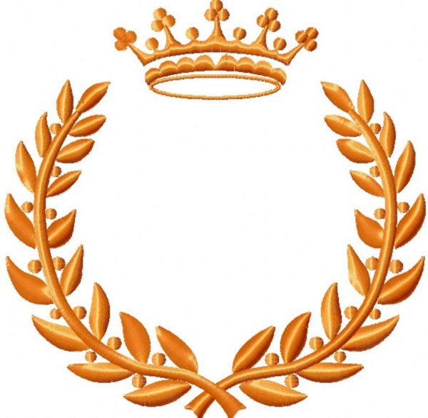 Монограмма лавровый венок корона