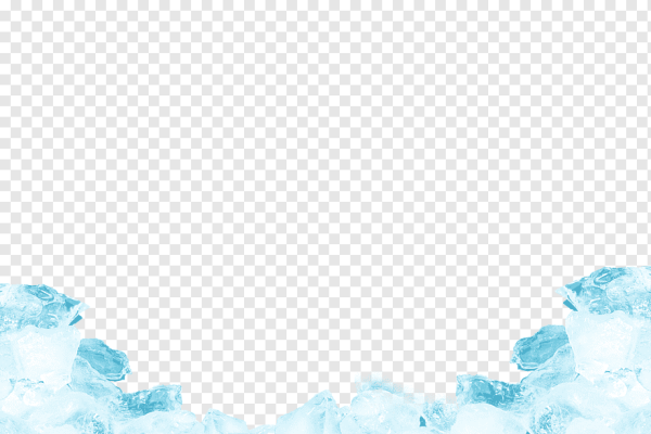 Ледяная рамка на прозрачном фоне