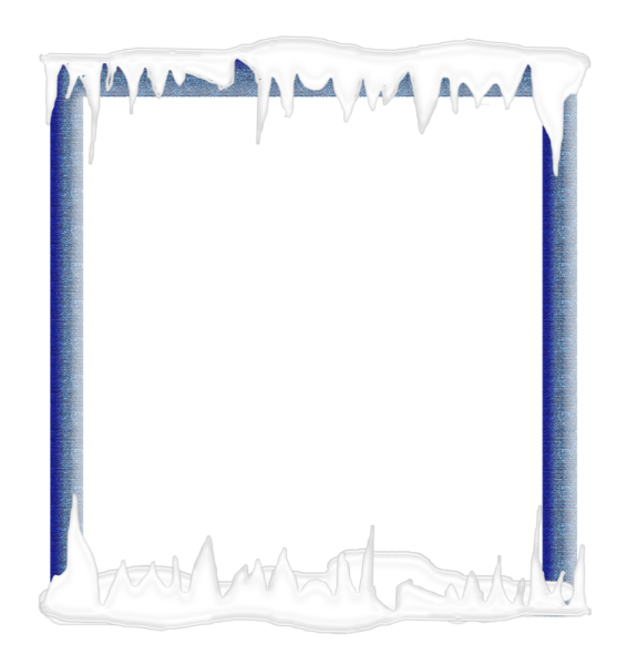 Рамка для текста сосульки