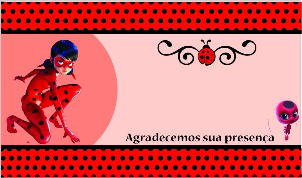 Приглашение в стиле леди баг