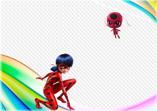 Рамка леди баг