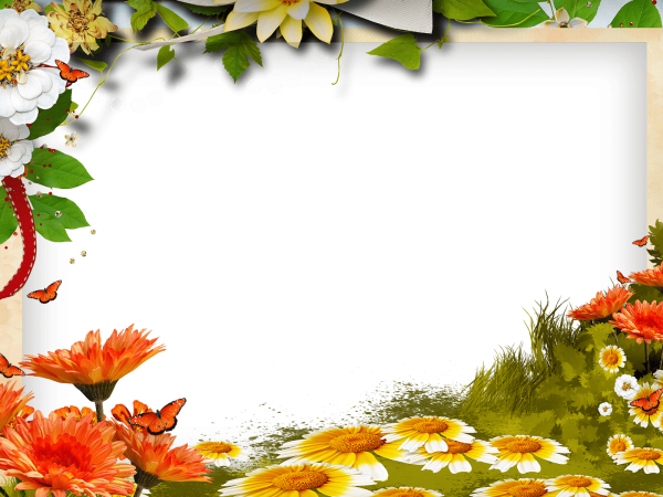 Летняя рамка горизонтальная