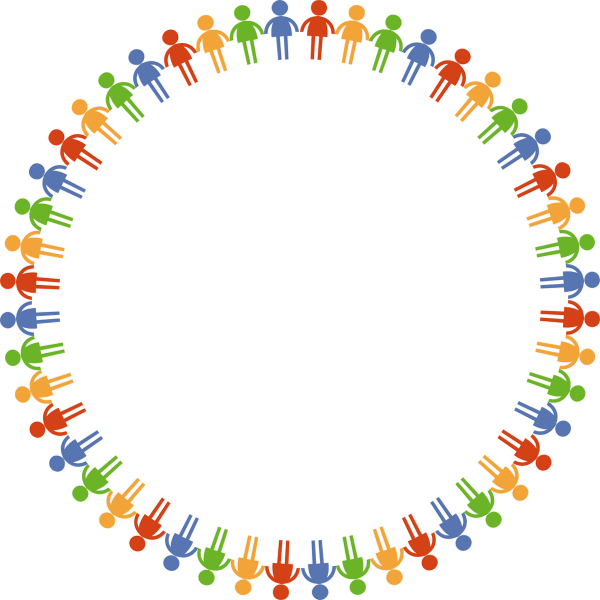 Цветные круги на прозрачном фоне