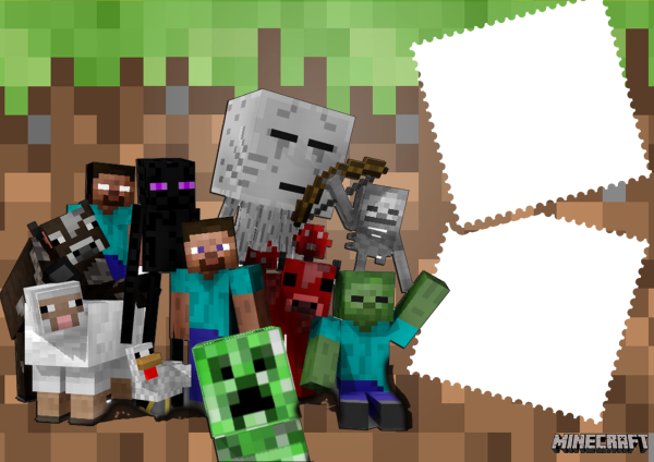 Рамка в стиле майнкрафт