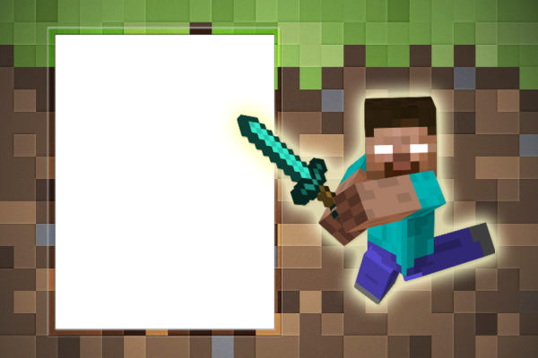 Рамка в стиле МАЙНКРАФТА