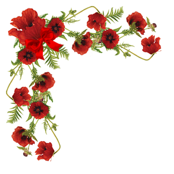 Цветочная рамка уголок