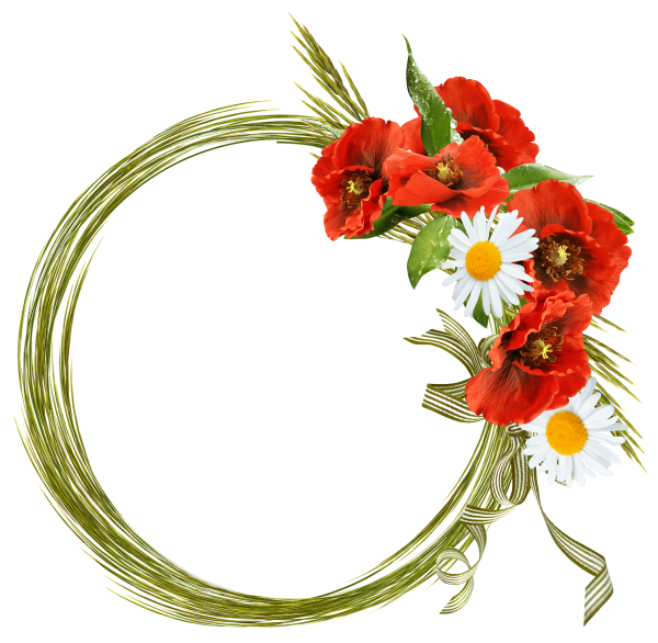 Рамка с маками