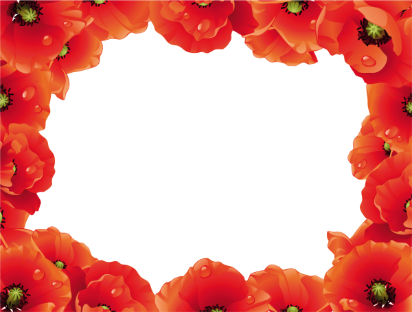 Рамка из маков