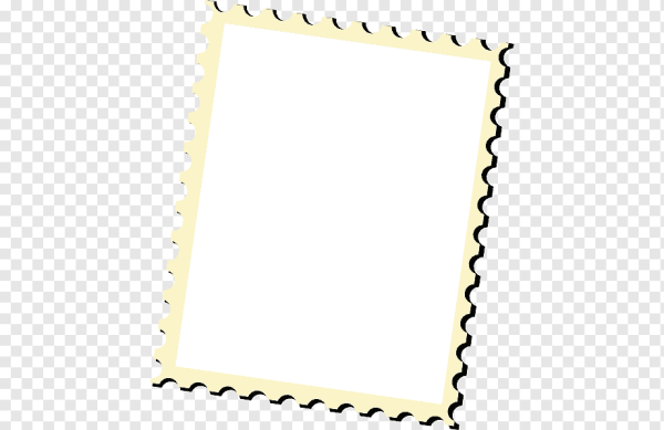Рамка в виде почтовой марки