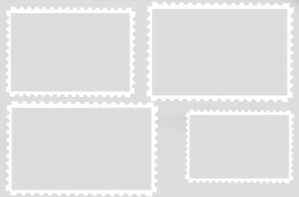 Почтовая марка шаблон