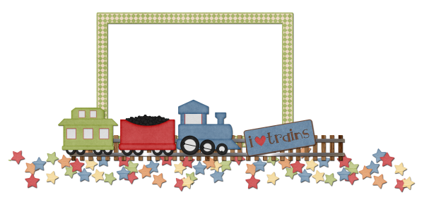 Рамка паровозик
