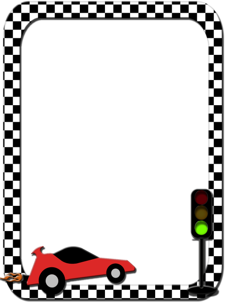 Рамка ПДД на прозрачном фоне