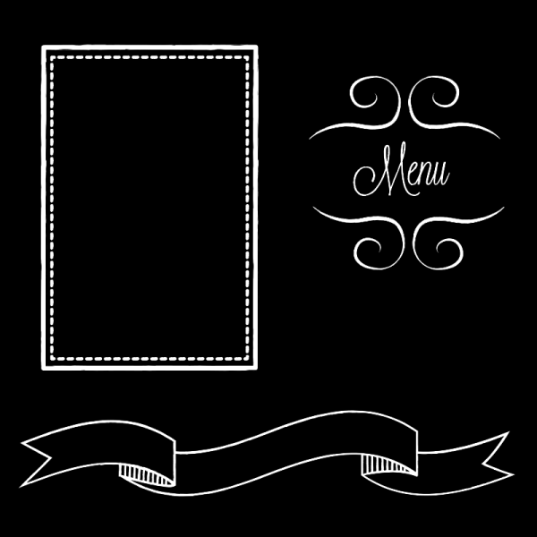 Рамка мелом на доске