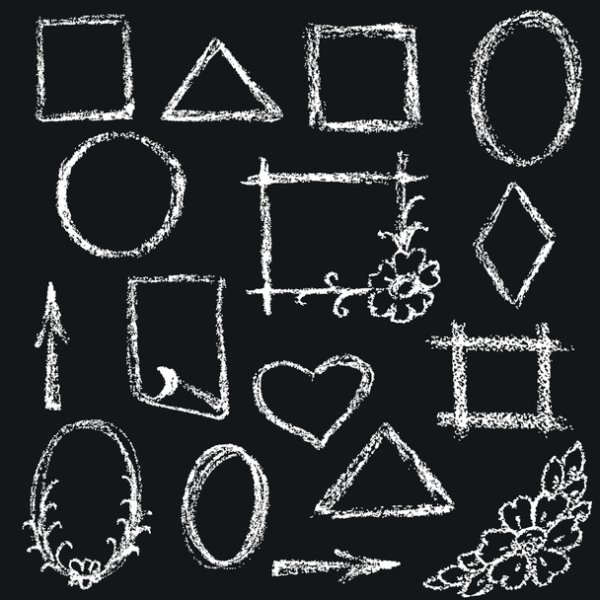 Рамка нарисованная мелом