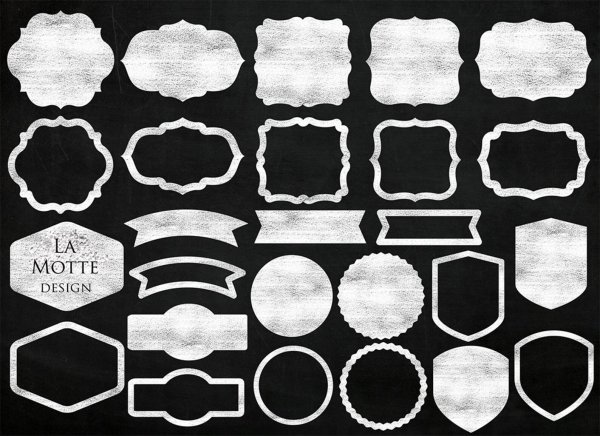 Меловая доска в рамке