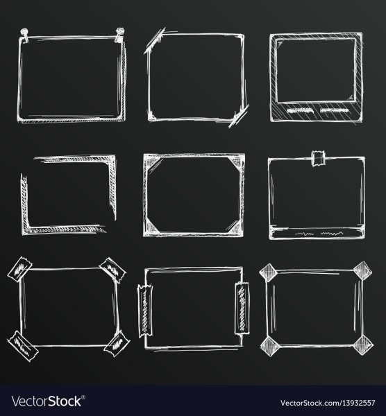 Меловая доска в рамке