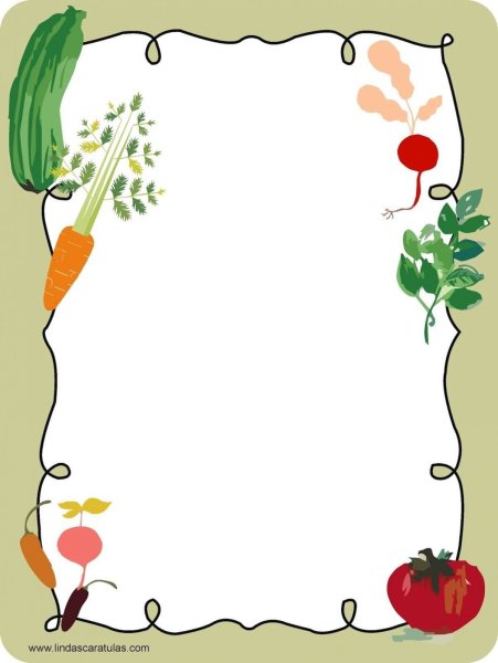 Рамка для текста овощи