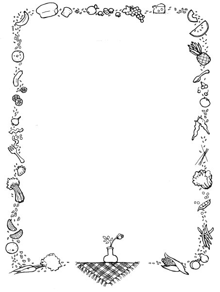 Красивые рамки для оформления меню