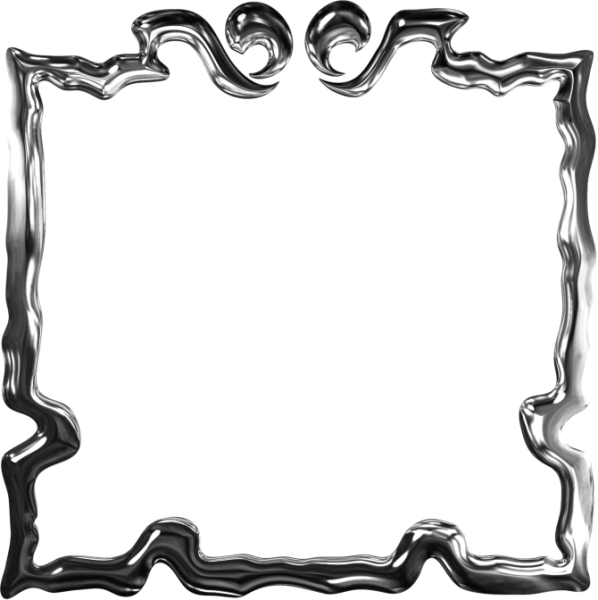 Квадратная серебряная рамка