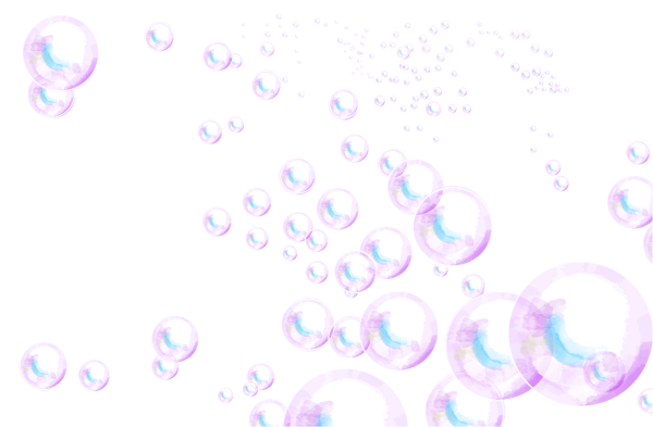 Мыльные пузыри на прозрачном фоне