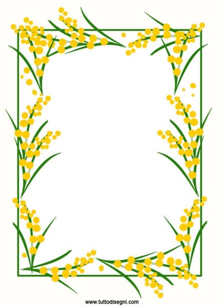 Мимоза рамка
