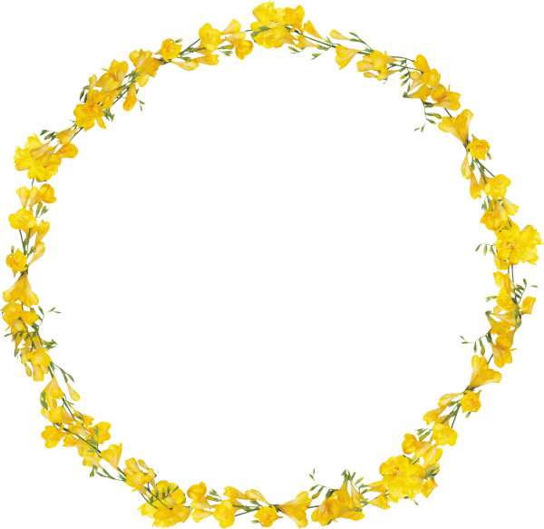 Венок из желтых цветов