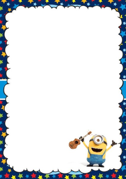 Рамка в стиле миньонов