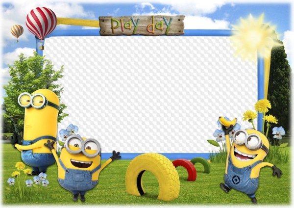 Фоторамка в стиле миньонов