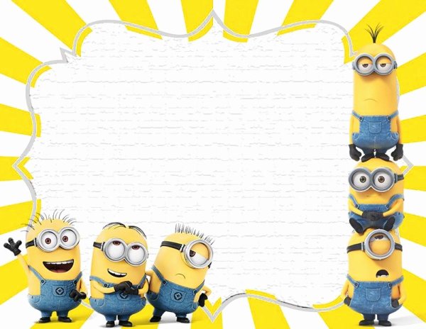 Рамка в стиле миньонов