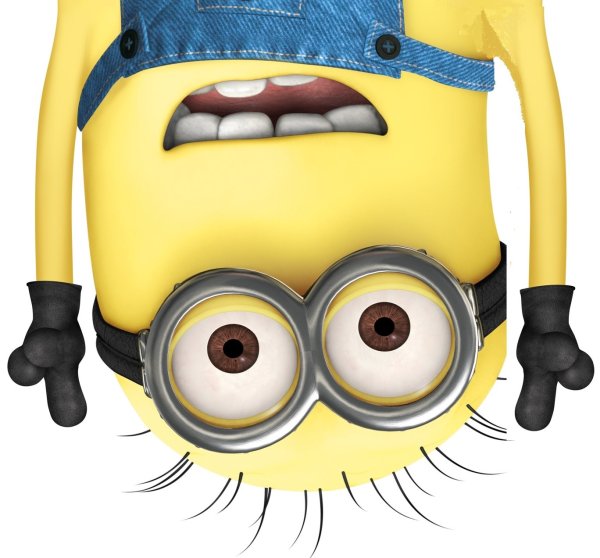 Миньоны на прозрачном фоне