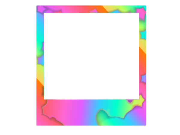 Разноцветная Молодёжная рамка для фотографии