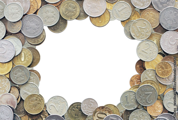 Фоторамка с монетами