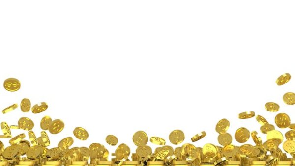 Рамка из золотых монет