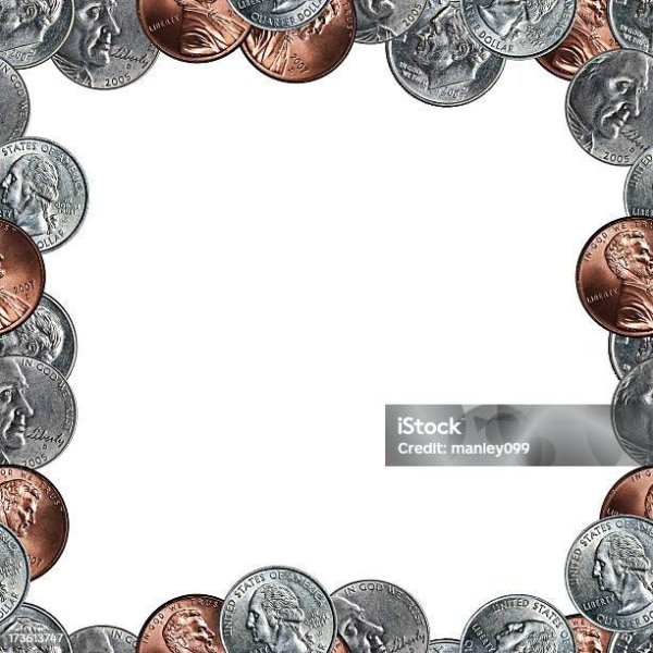 Фоторамка с монетами