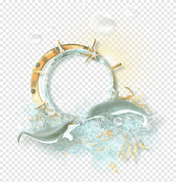 Рамка морская акварель