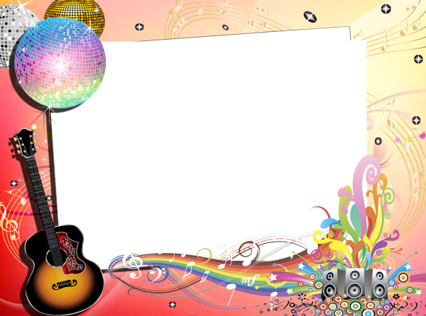 Рамка для текста музыкальная тематика