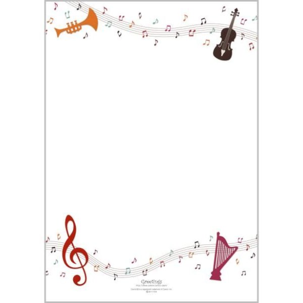 Рамка нотки