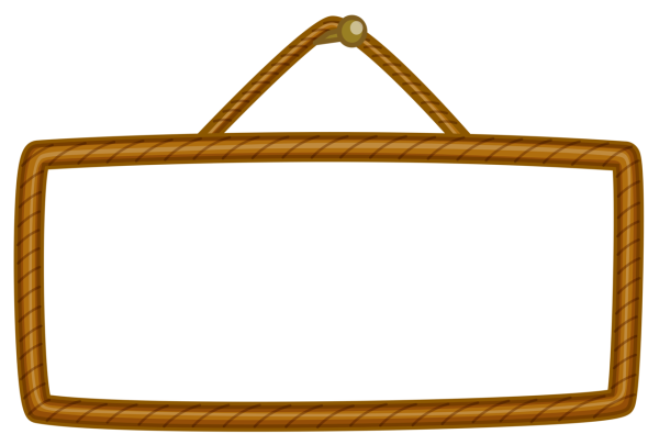 Деревянная рамка для вывески