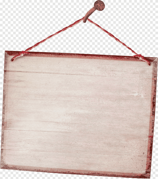 Табличка на гвоздике