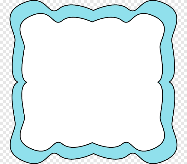 Рамочка голубая
