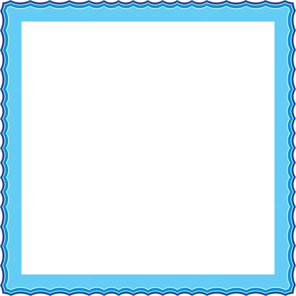 Рамка голубая детская