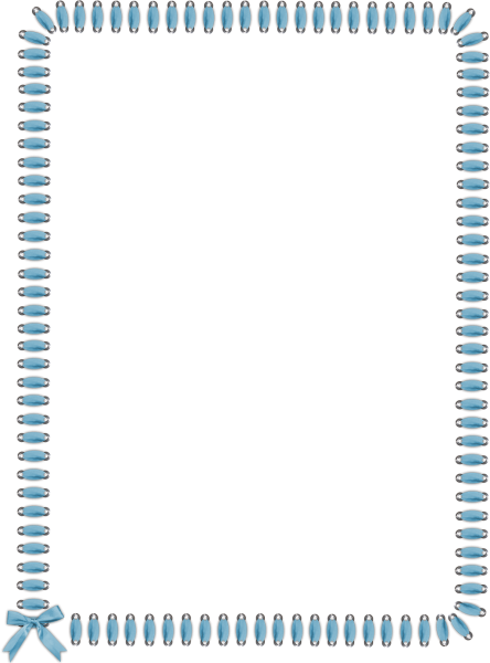 Синяя рамка узкая