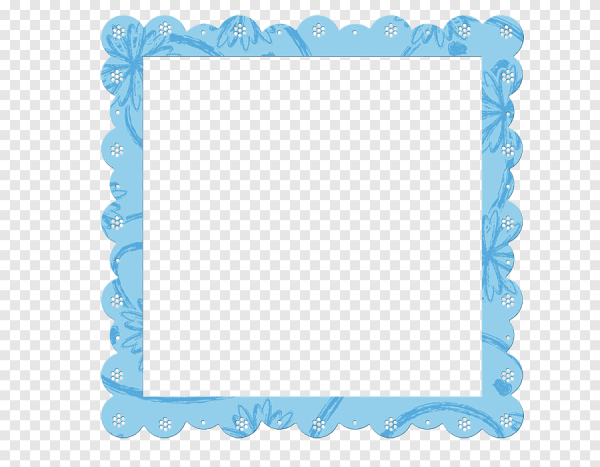 Рамка голубая