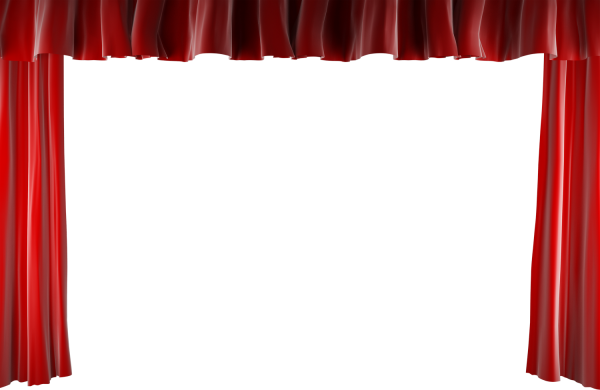 Театральный занавес на прозрачном фоне