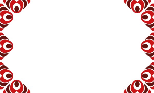 Рамка в русском стиле на прозрачном фоне