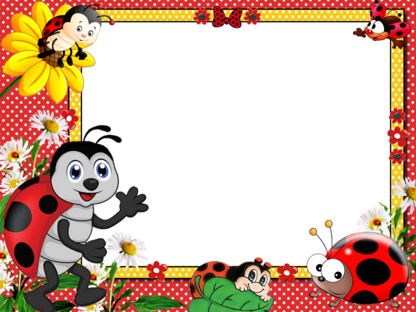 Рамочка с Божьей коровкой