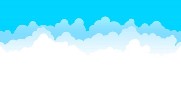 Облако на белом фоне