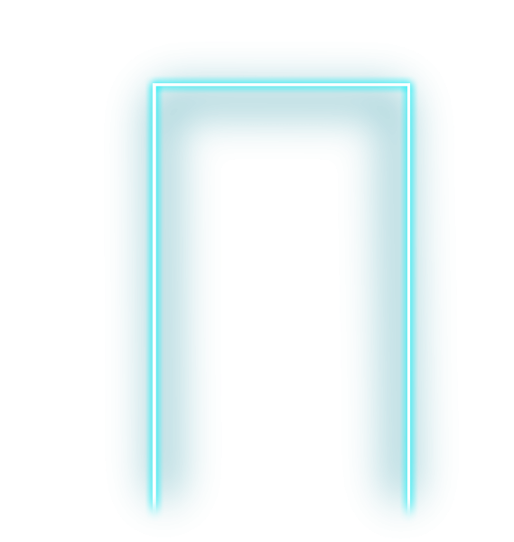 Неоновая рамка прямоугольная